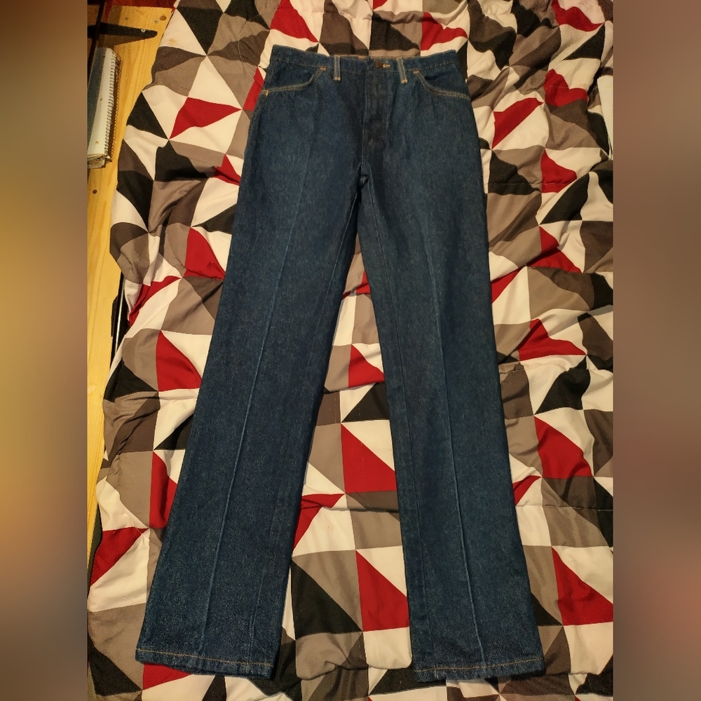 Vintage Rustler Jeans Made In USA TALON Zipper Style 87621 Actual 30x33 Read Des
